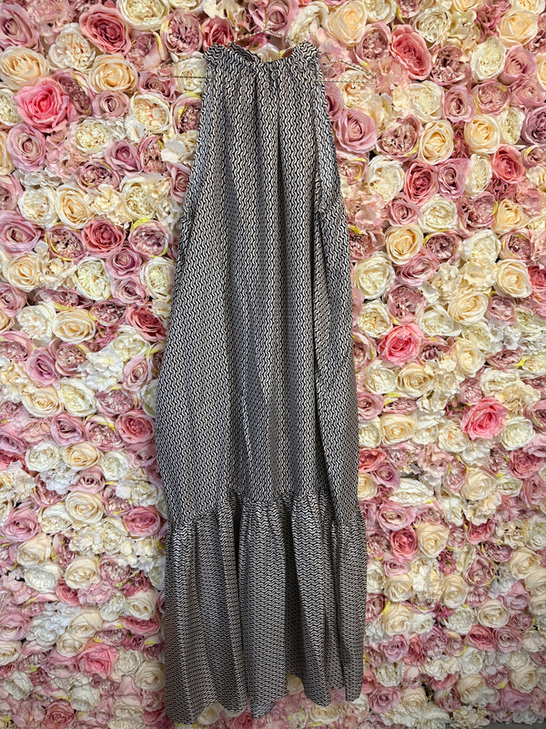 Asceno Long Dress Cream Black Sz. L