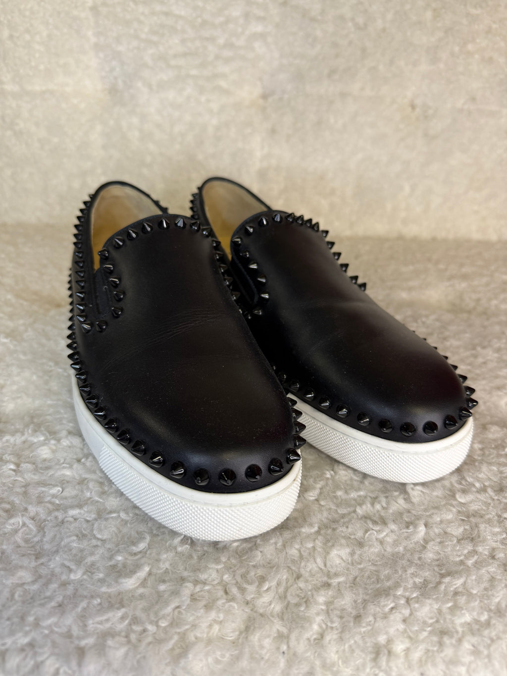 Christian Louboutin Slip On Sneakers Spikes