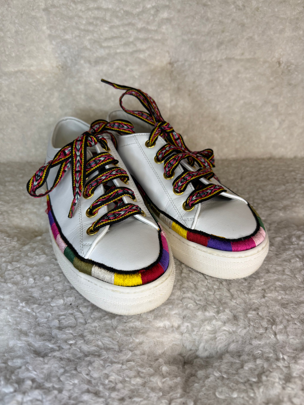 Etro Sneakers with Embroidered Shoe Laces