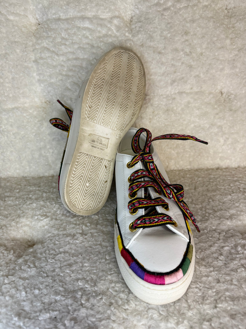 Etro Sneakers with Embroidered Shoe Laces