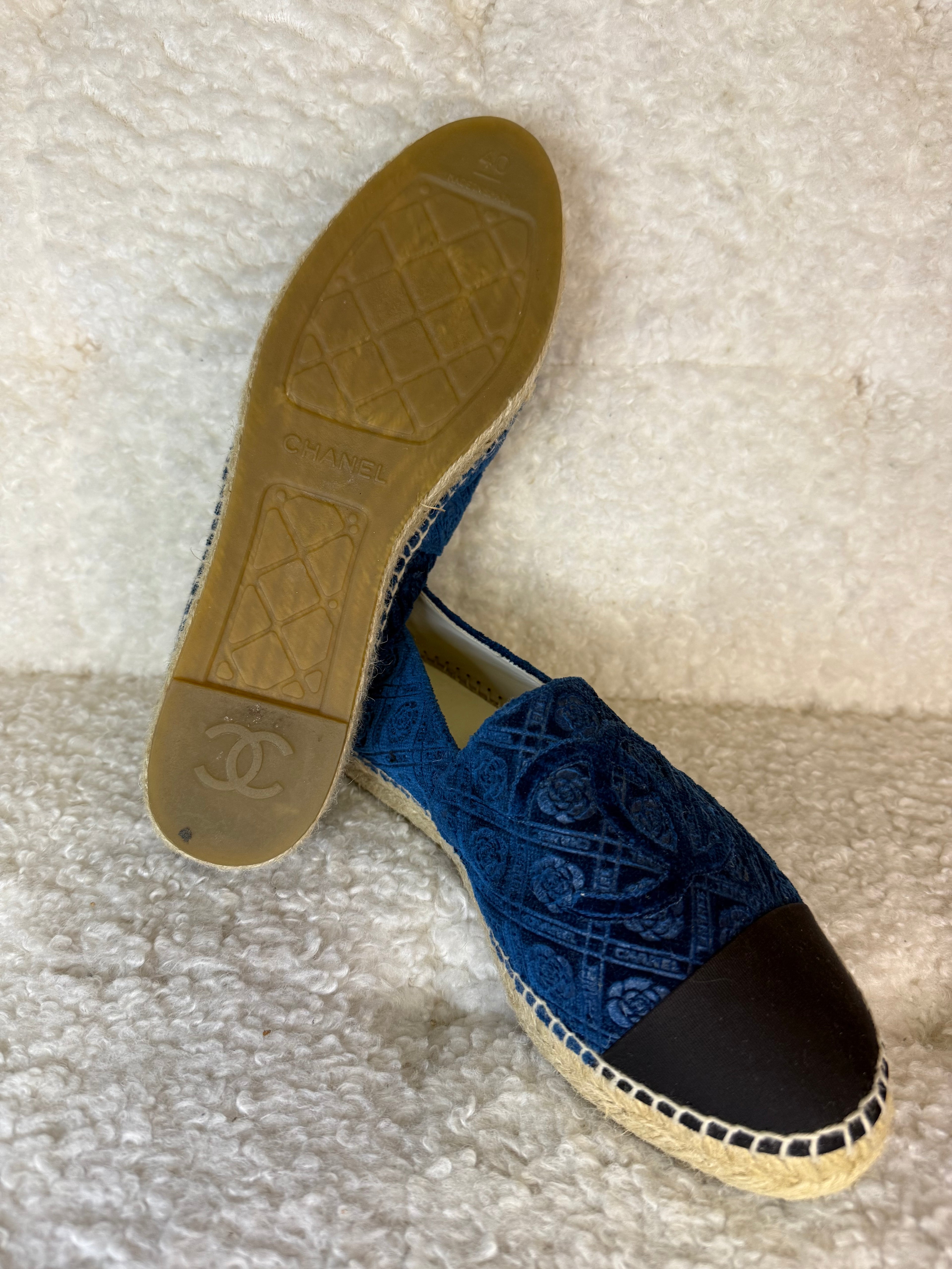 Chanel Espadrilles Velvet Roses