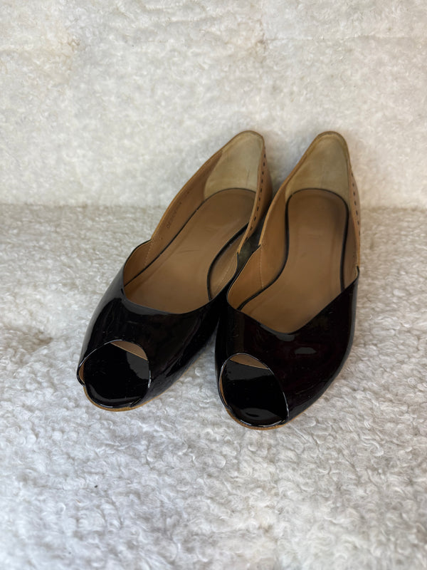 Bally Open patent leather Ballerinas