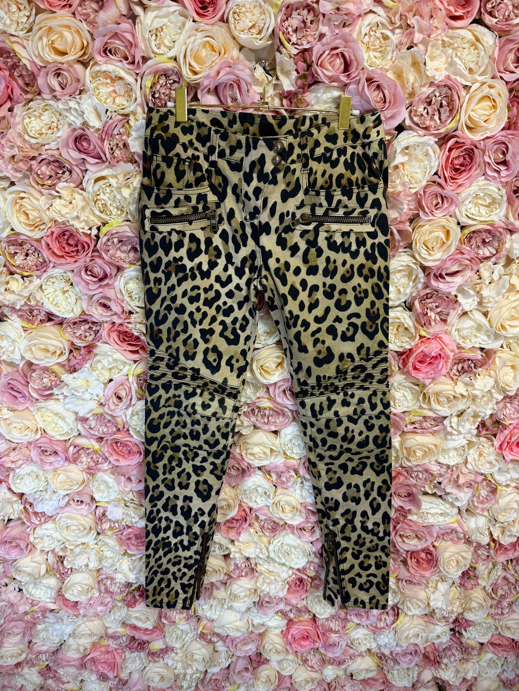 Balmain Jeans Leo Print