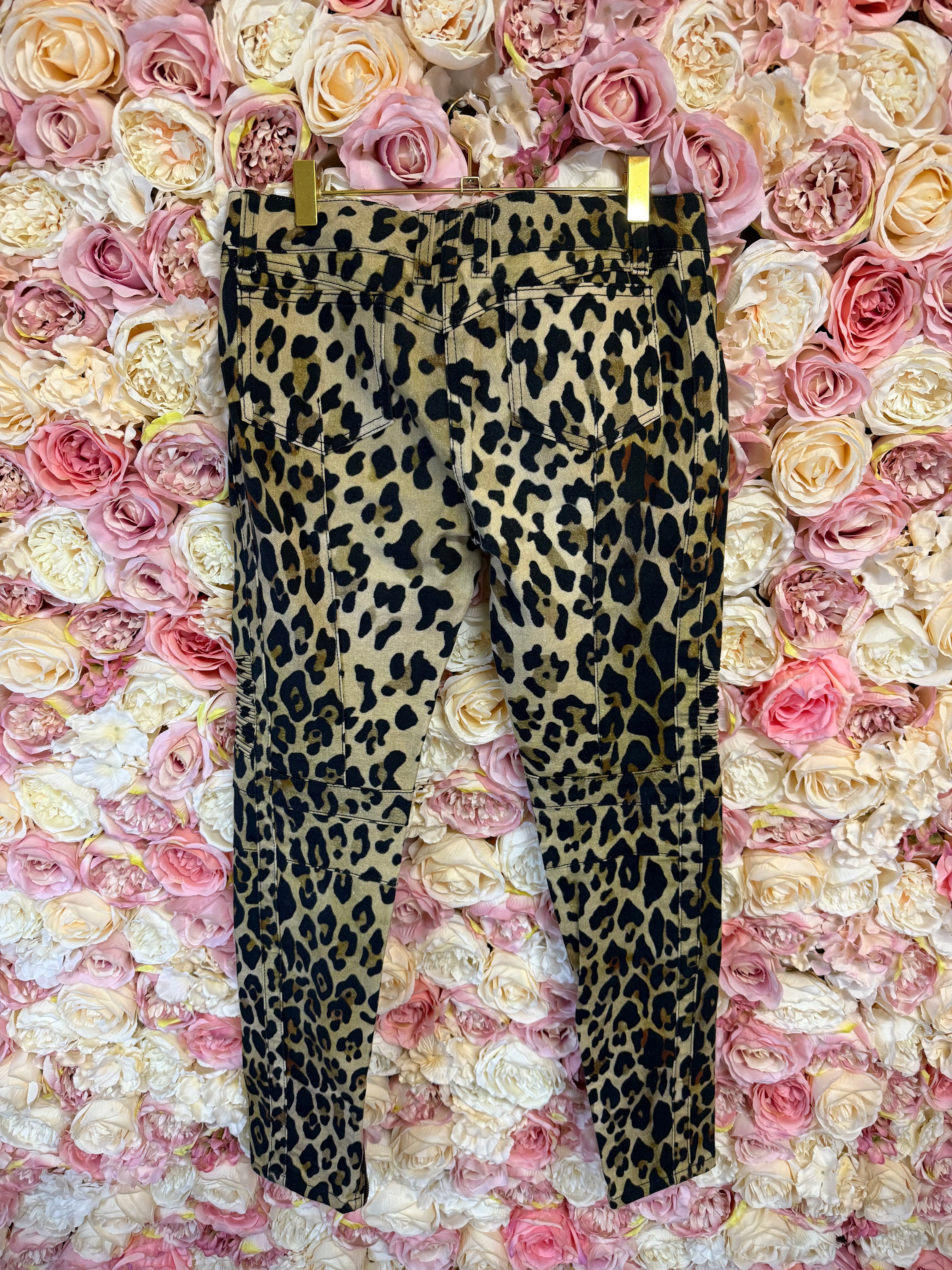 Balmain Jeans Leo Print