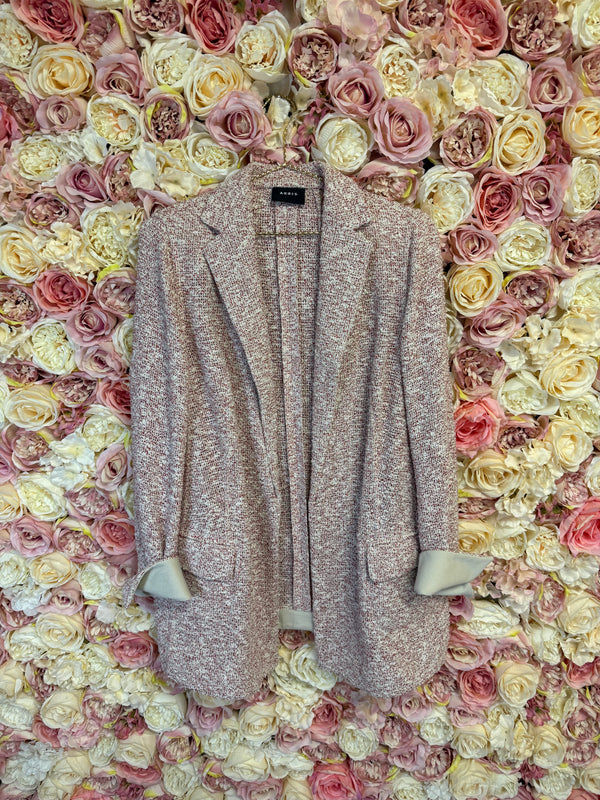 Akris Boucle Blazer White Red