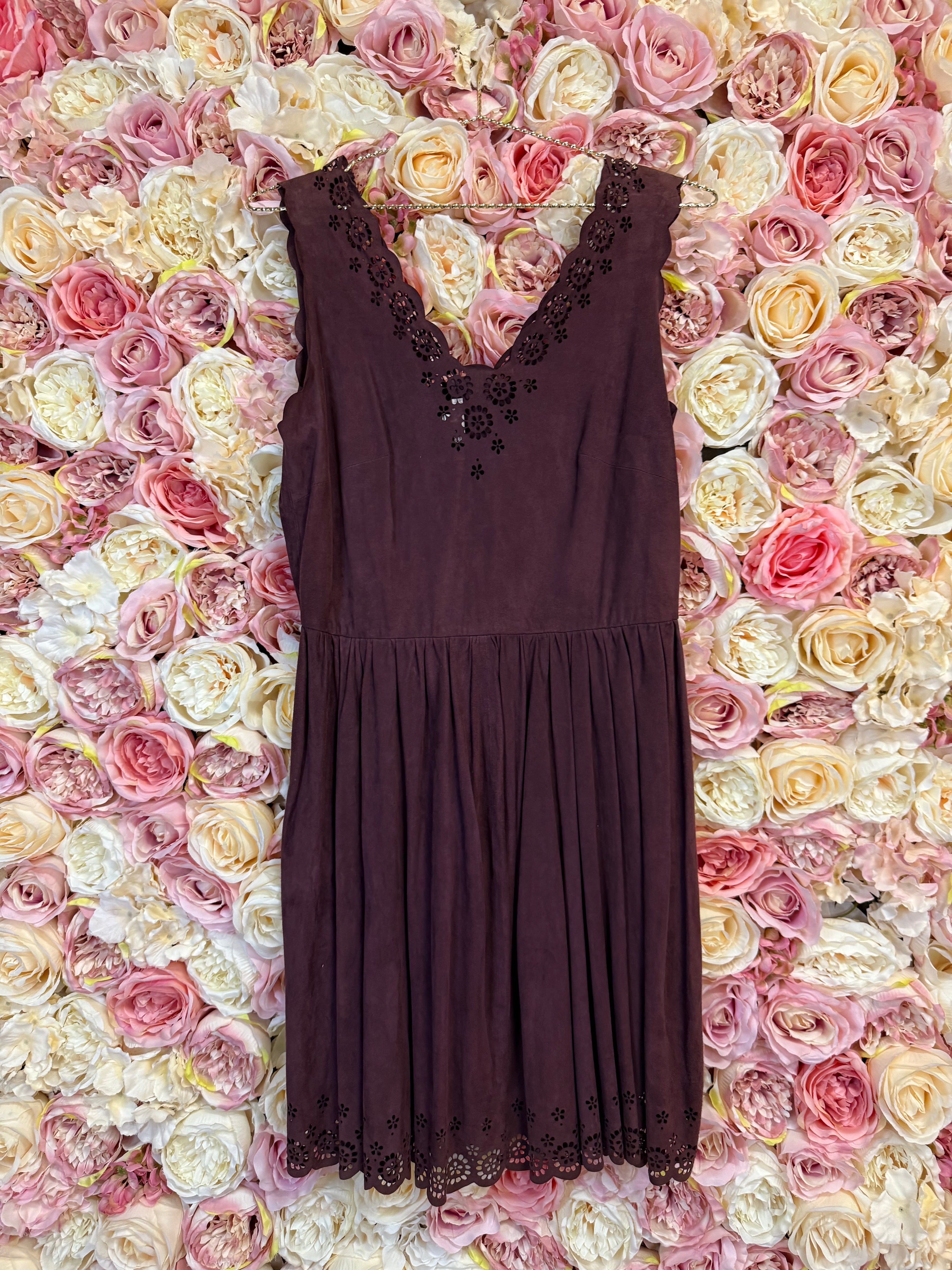 Manoush Velour Dress Darkred