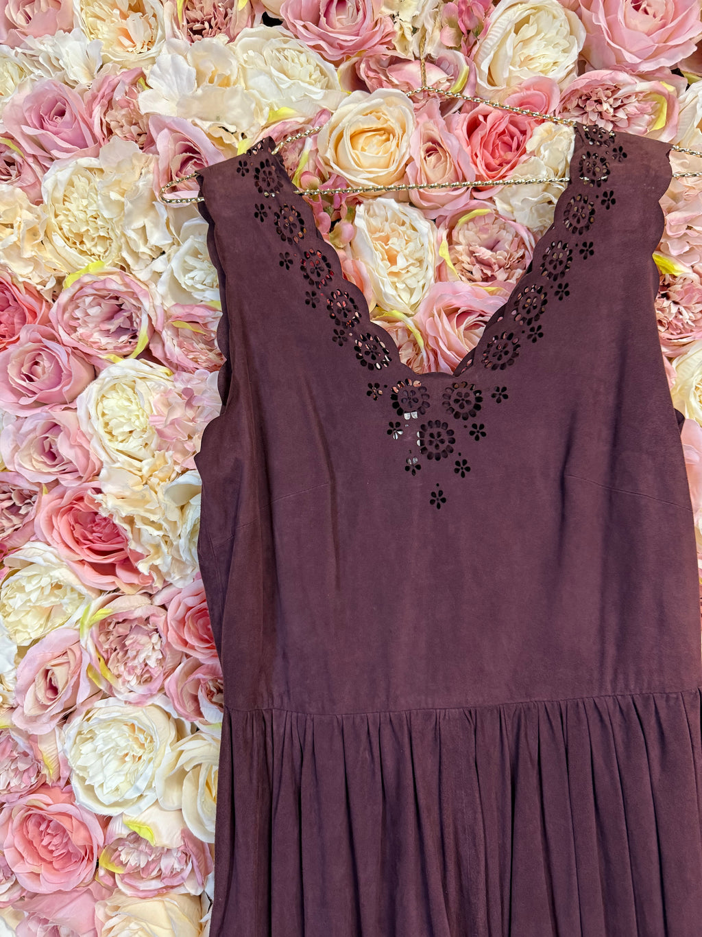 Manoush Velour Dress Darkred
