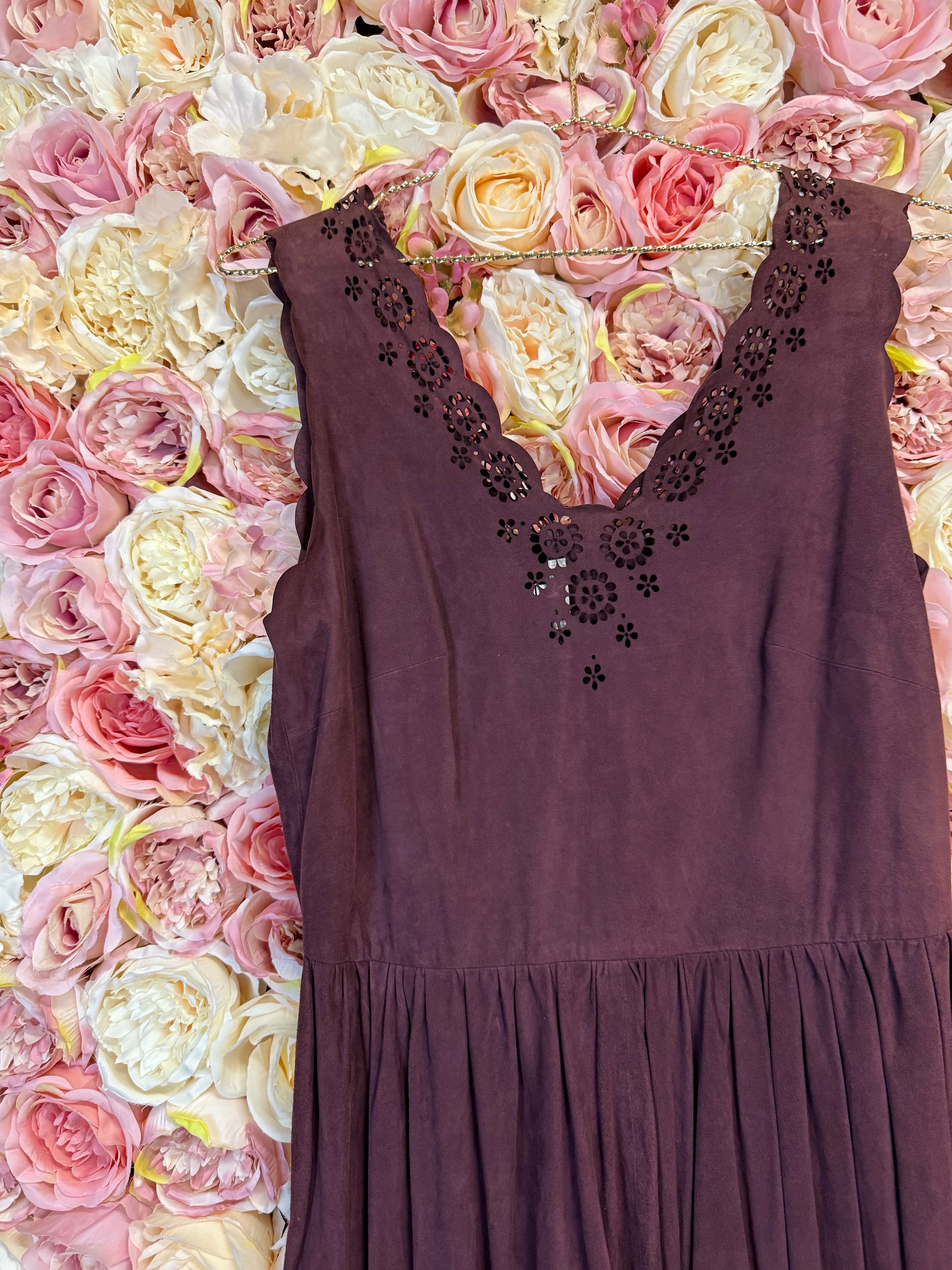 Manoush Velour Dress Darkred