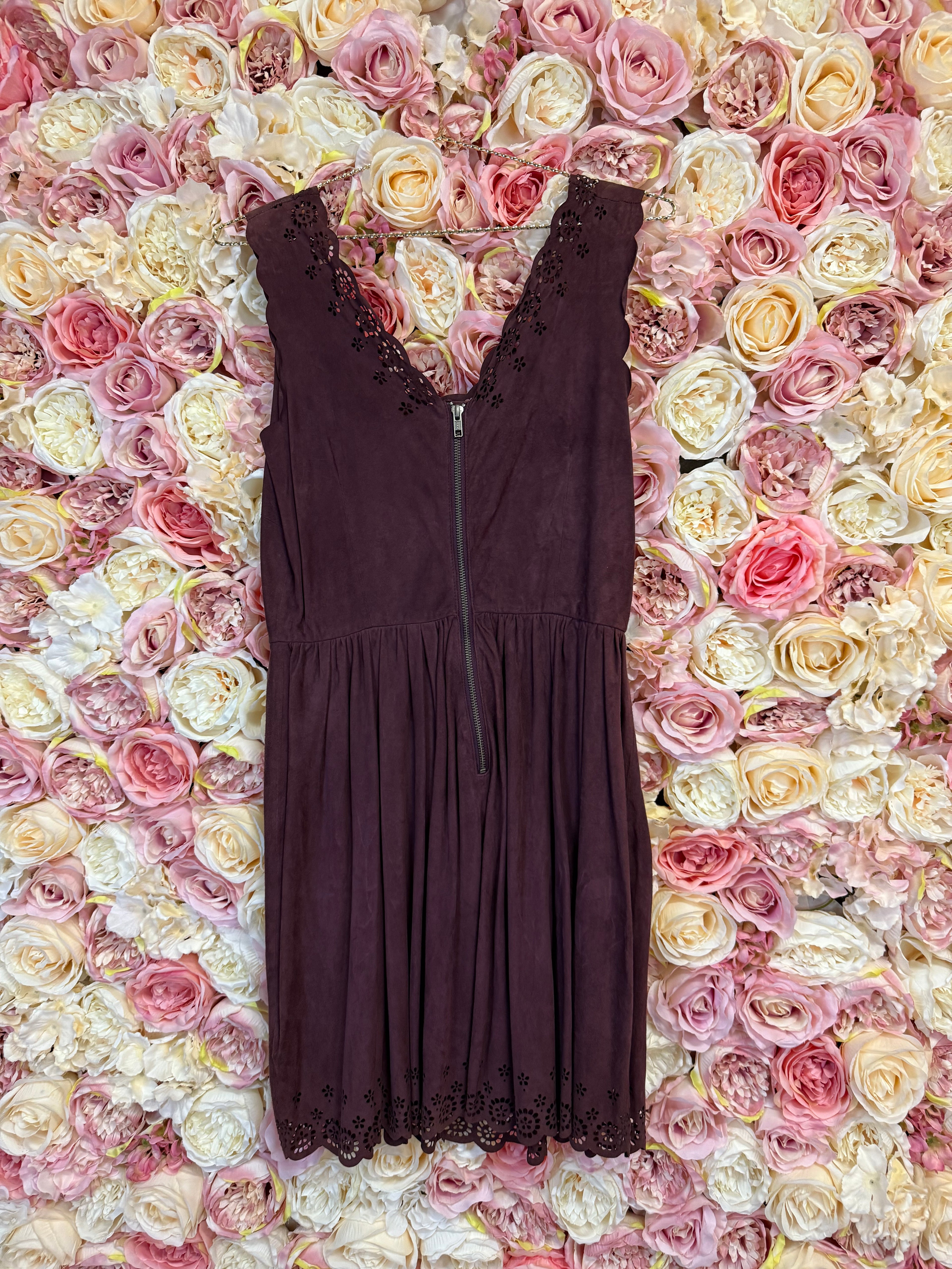 Manoush Velour Dress Darkred
