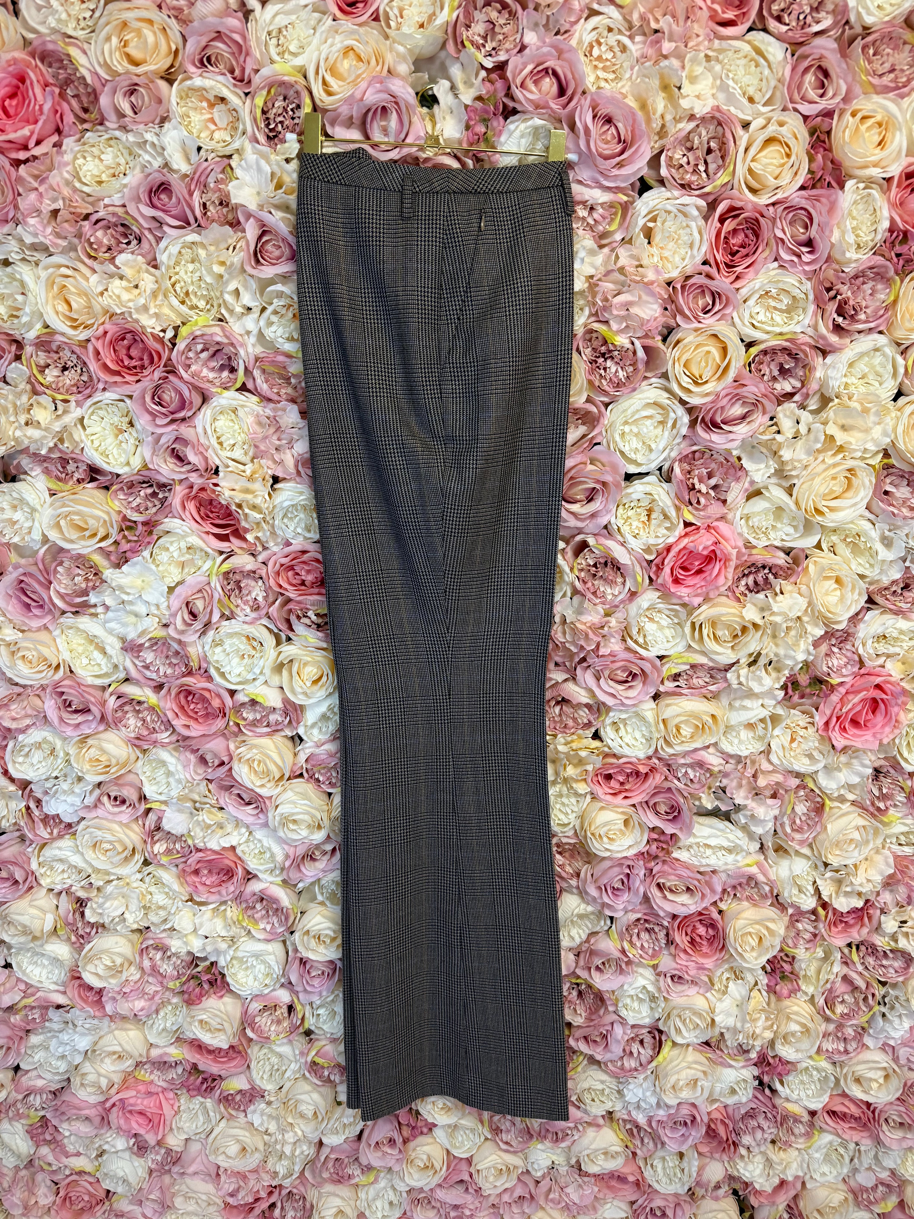 Akris Classic Check Pants Brown