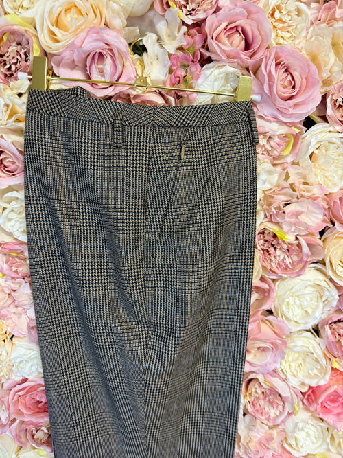 Akris Classic Check Pants Brown