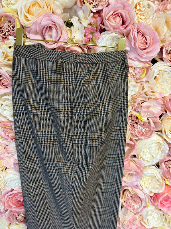Akris Classic Check Pants Brown