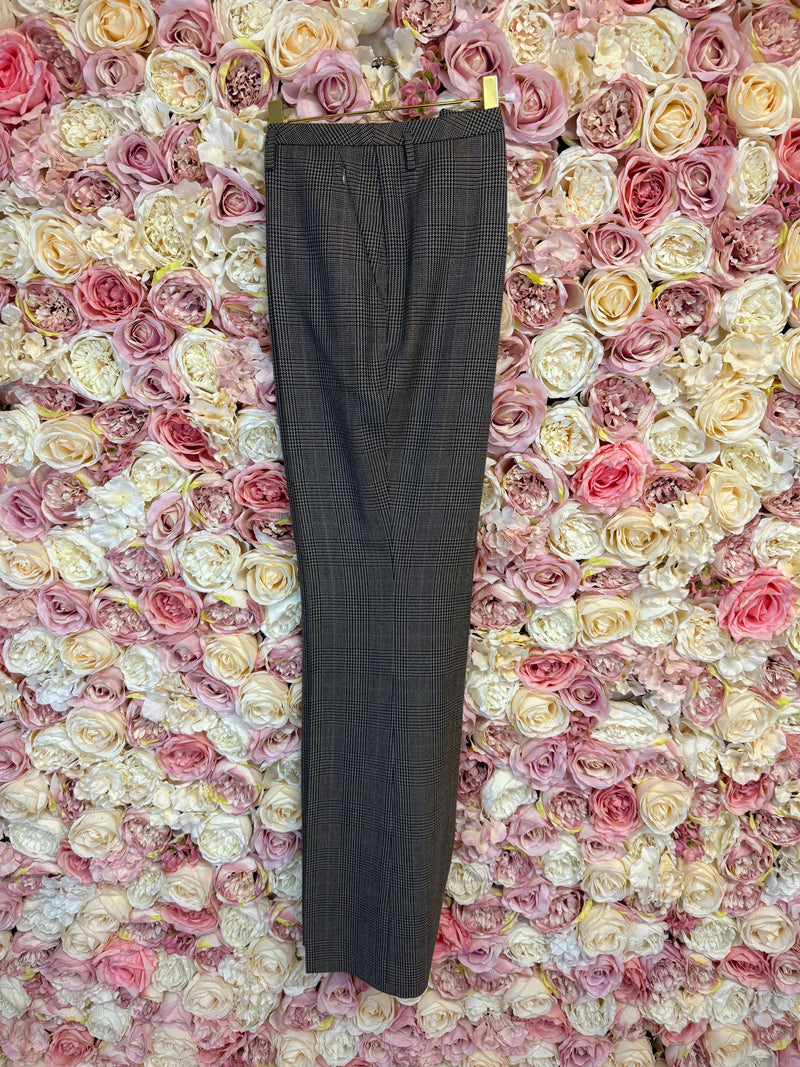 Akris Classic Check Pants Brown