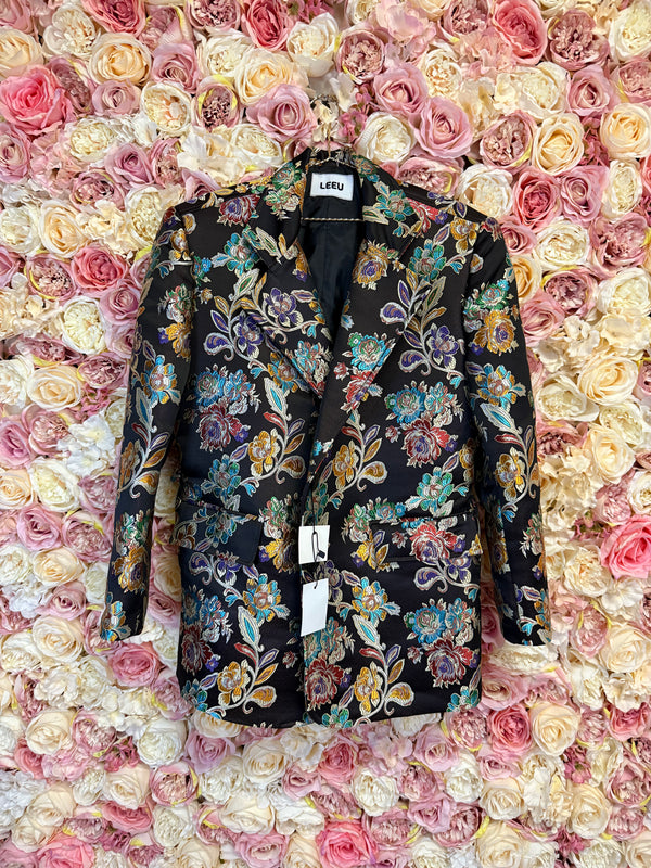 Leeu Blazer Flower Print
