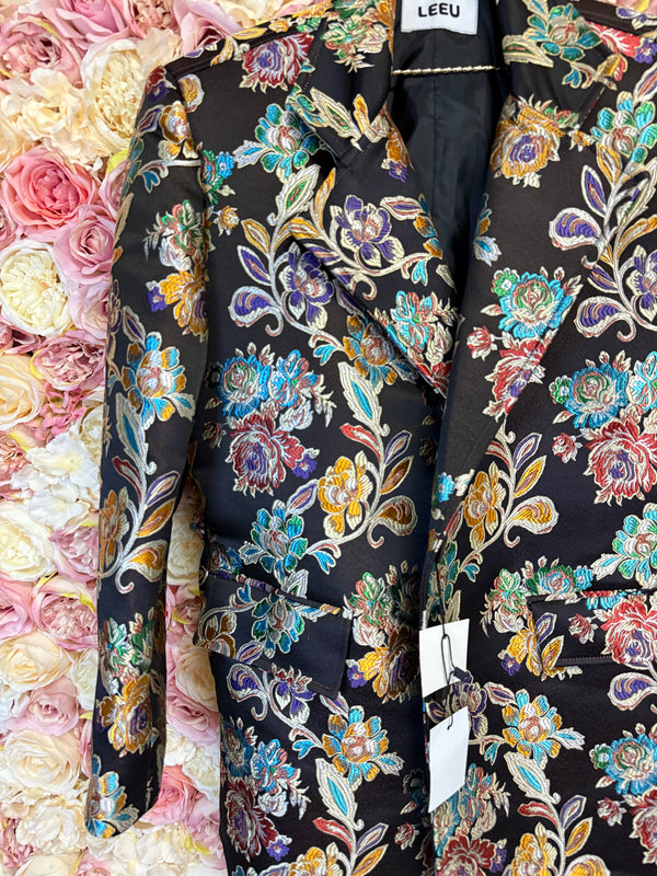 Leeu Blazer Flower Print