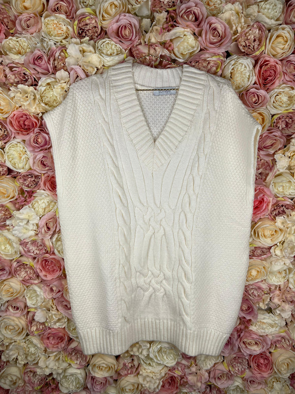Sovaye Sweater Vest Ivory One Size