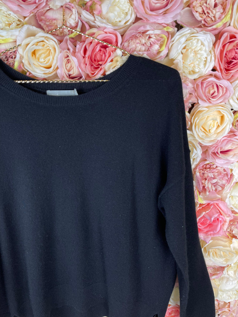 Vince Cashmere Sweater Black Sz. XS
