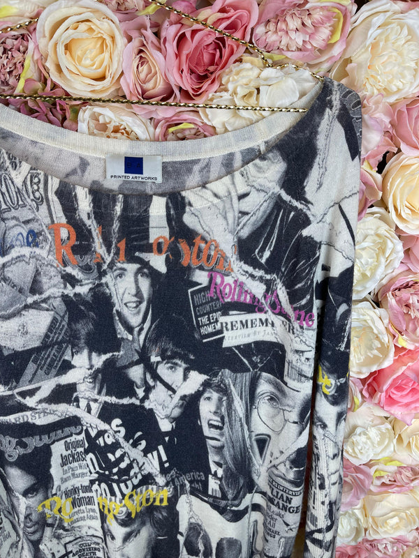 Printed Artworks Sweater Multi Sz. M