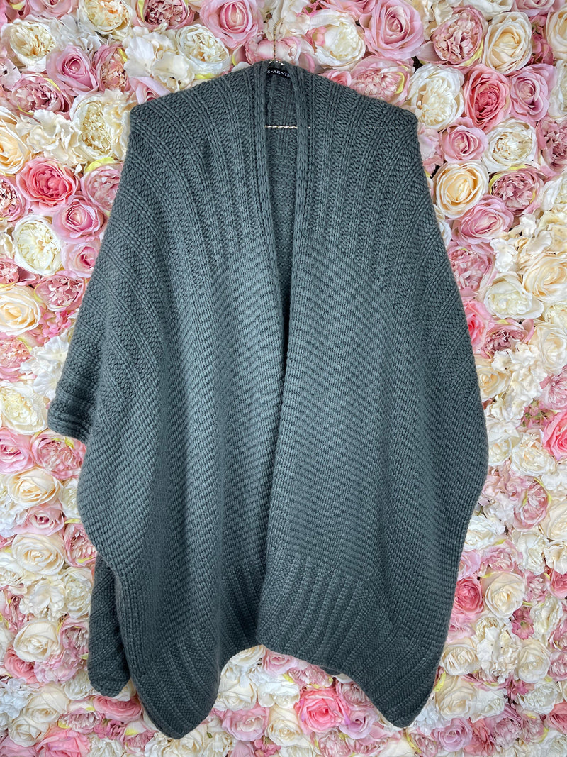 Iris von Arnim Cashmere Cape Green OS