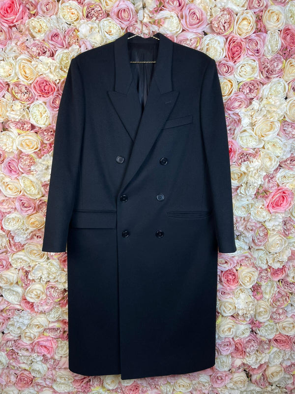 Celine Classic Wool Coat Black Sz. 38 DE