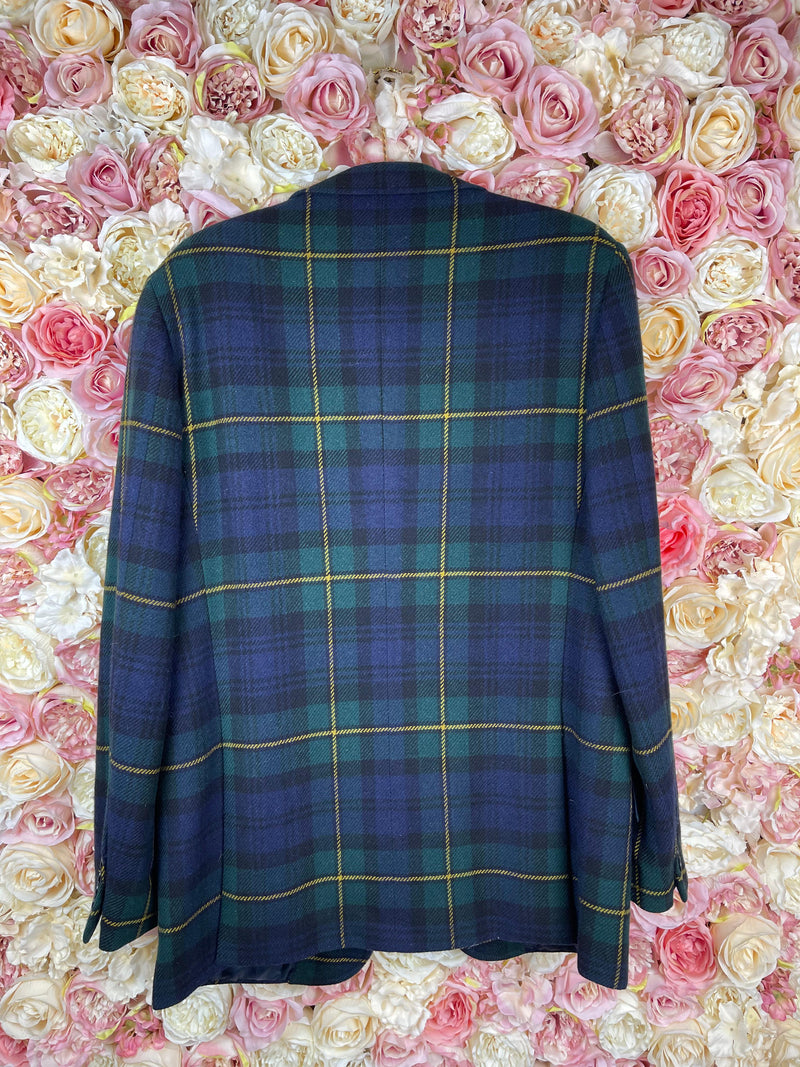 Polo Ralph Lauren Check Blazer Green Multi Sz. L