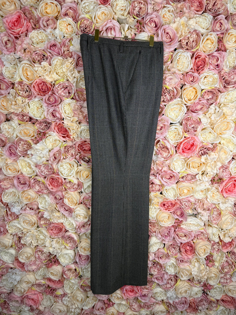 Akris Classic Straight Pants Check Pattern
