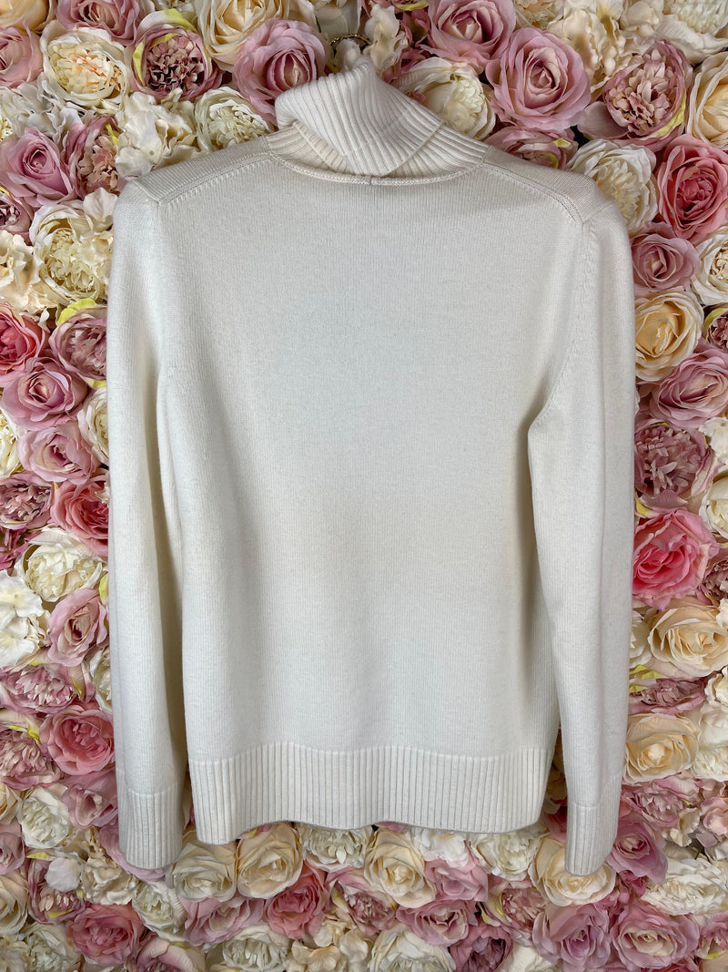 Chanel La Pausa Cashmere Sweater Ivory Sz. 36 DE
