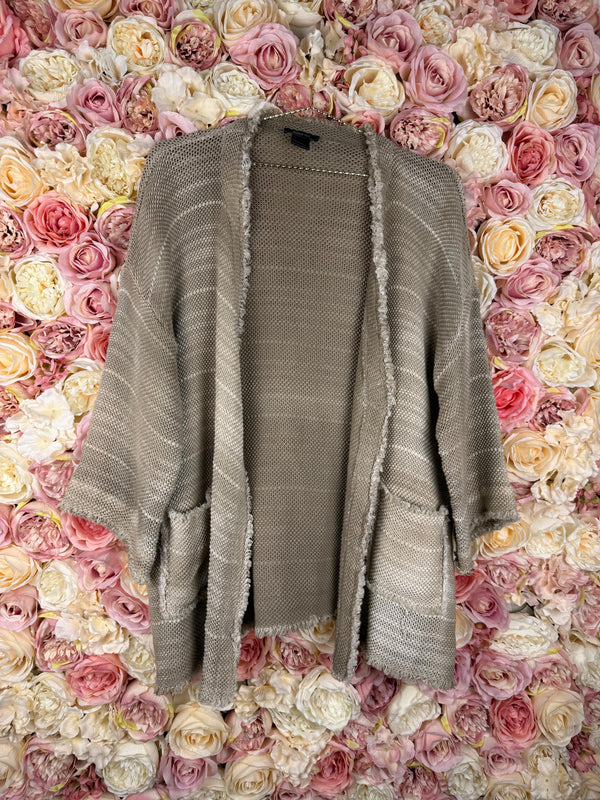 Avant Toi Cotton Cardigan Taupe