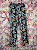 LEEU Pants Black Multi Sz. M
