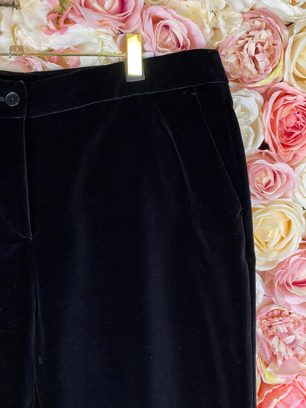 Etro Velvet Pants Black Sz. 44 DE