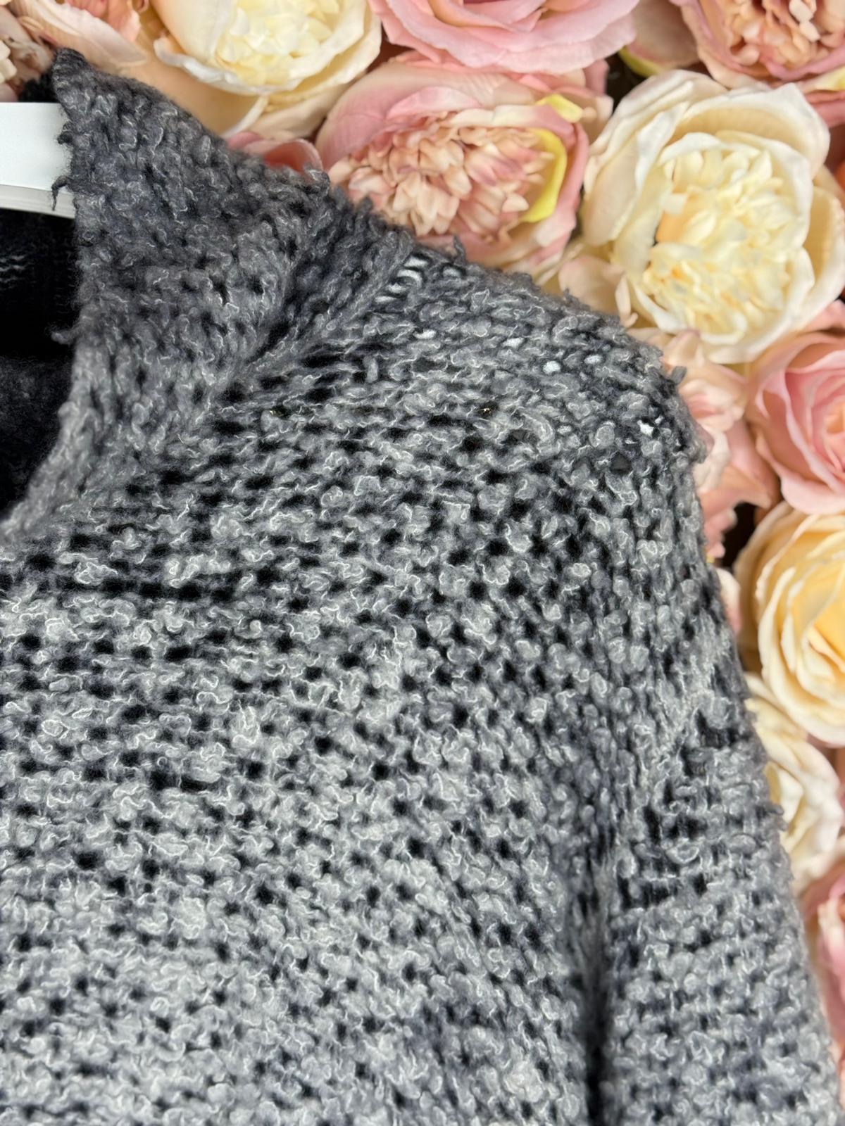 Avant Toi Turtle Neck Sweater Cashmere Mix Grey Sz. S