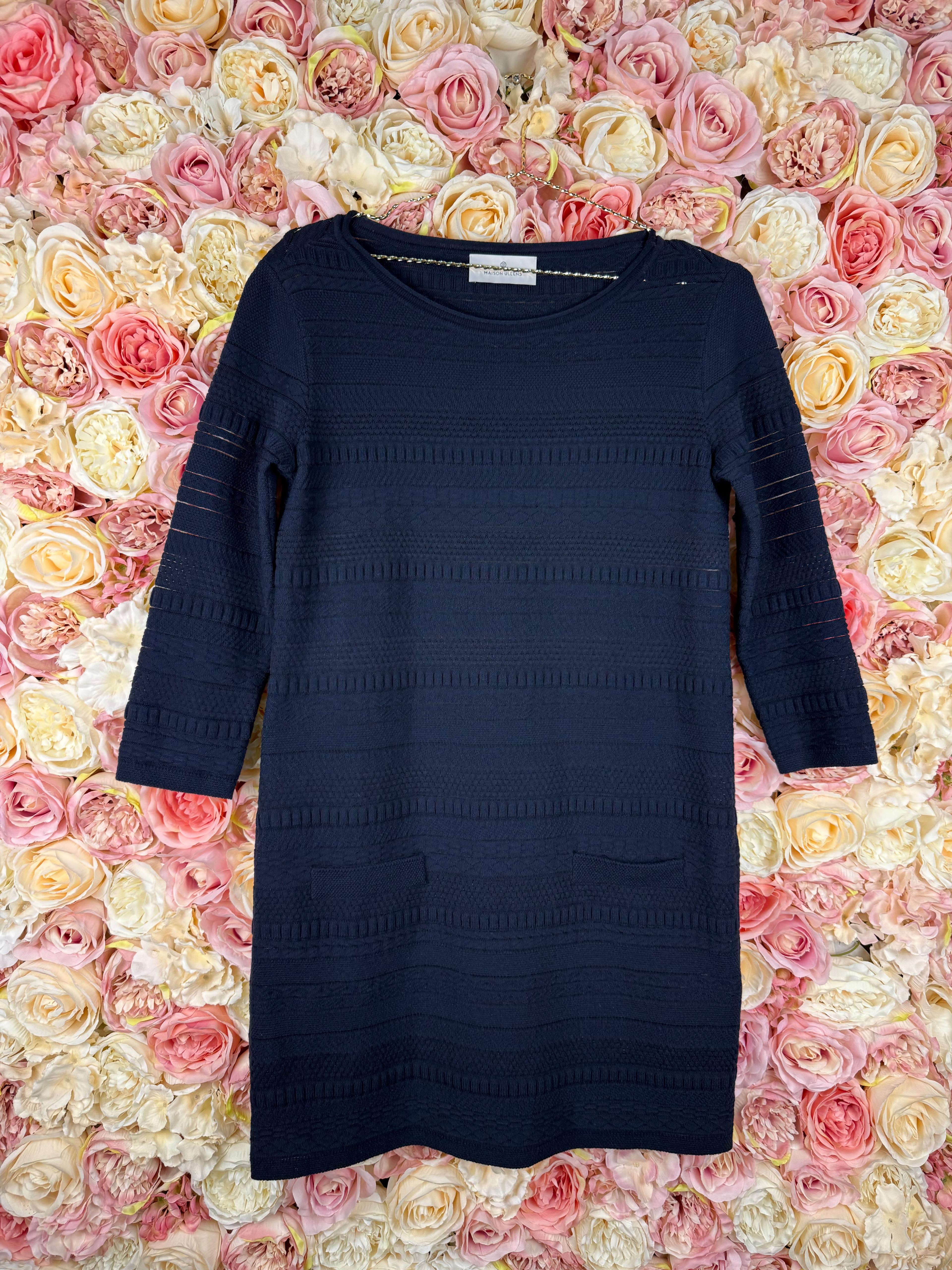 Maison Ullens Wool Dress Blue