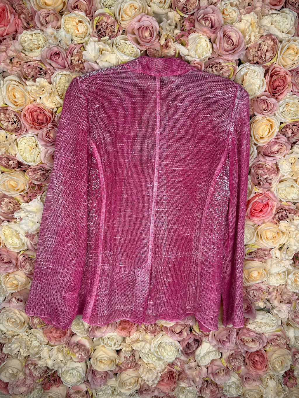 Avant Toi Pink Linen Cotton Blazer