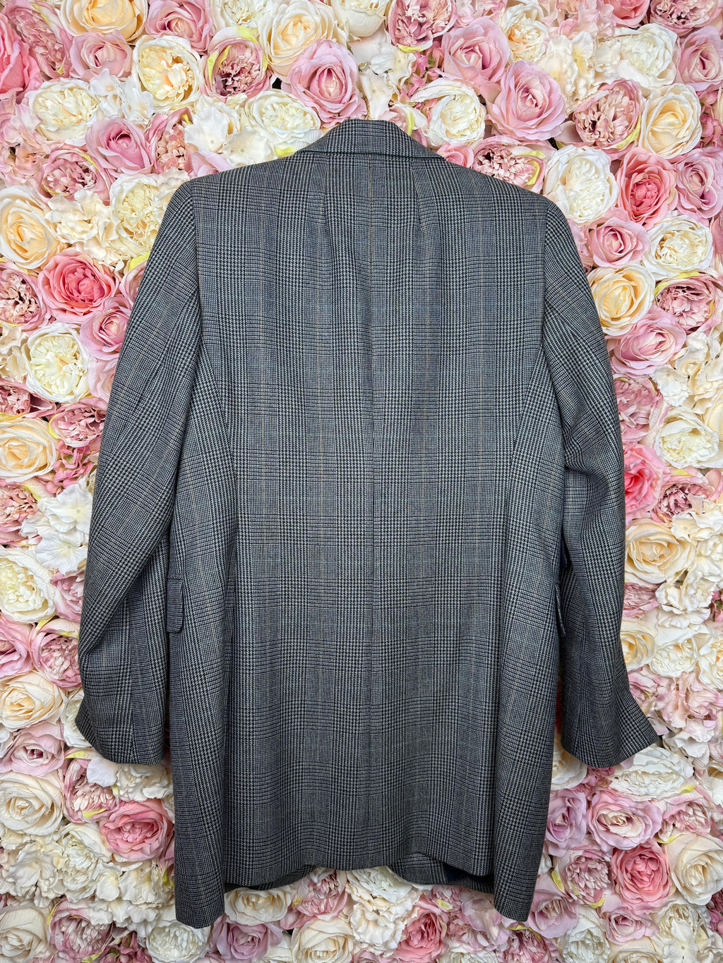 Akris Long Blazer Check Pattern