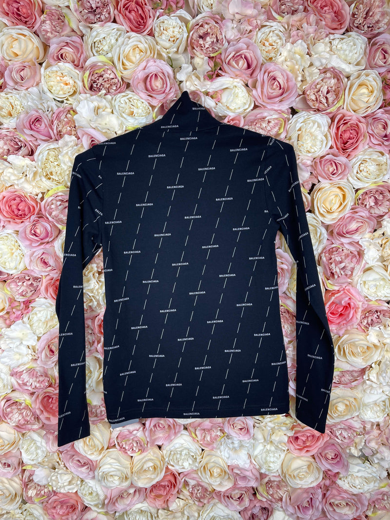 Balenciaga 2020 Top Black White Sz. S