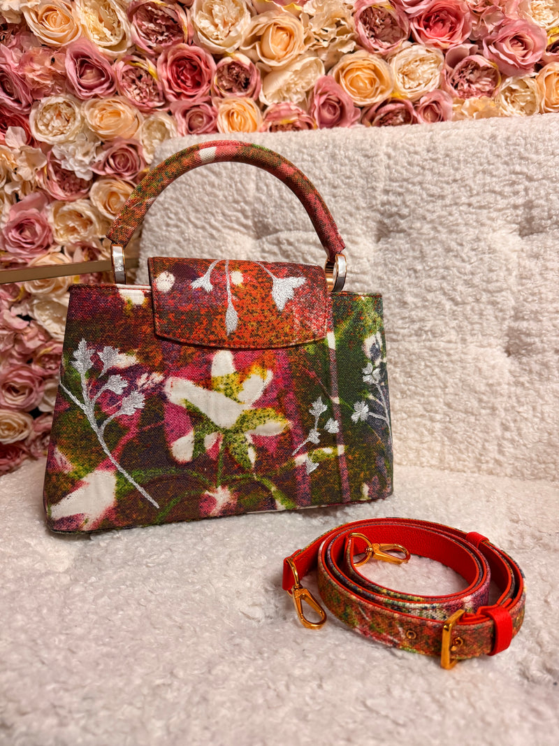 Louis Vuitton Rare Artycapucines 2019 Linen Handbag Multicolor
