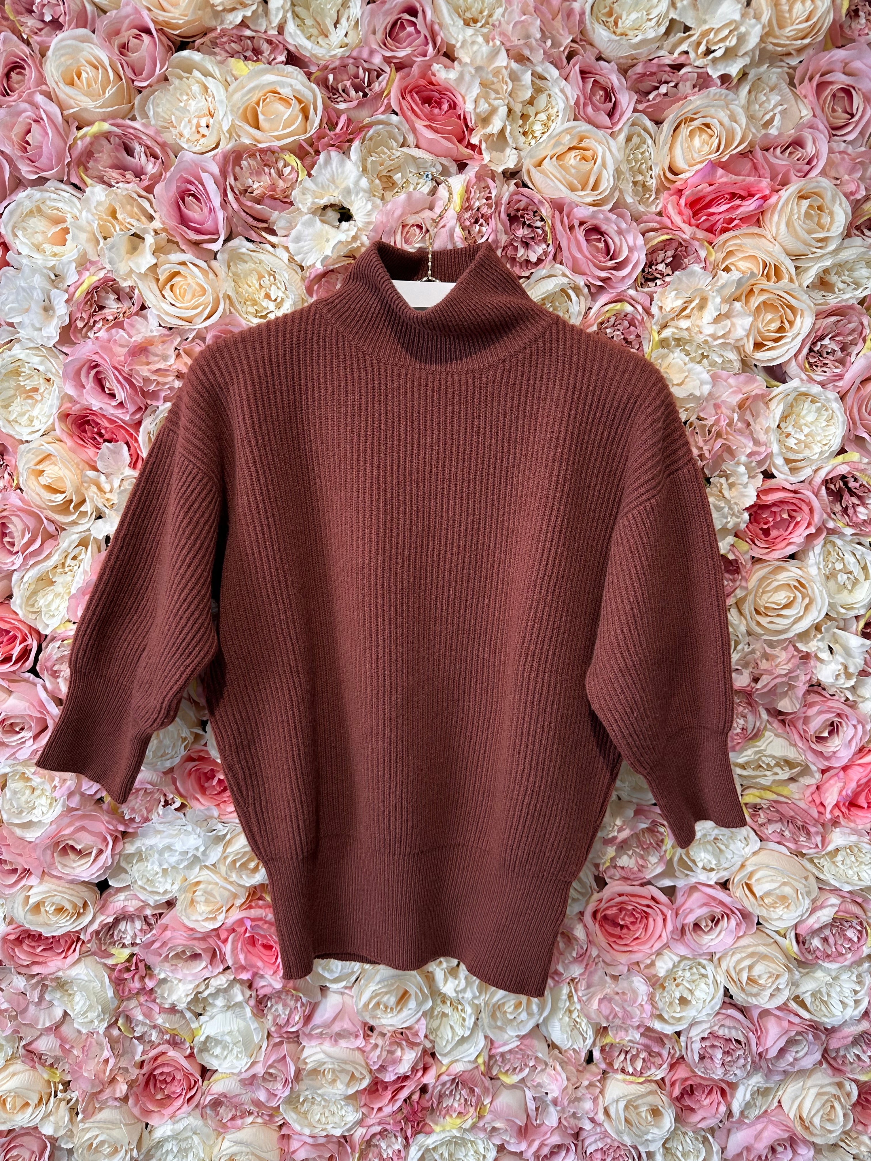 Agnona Cashmere Sweater Terracotta