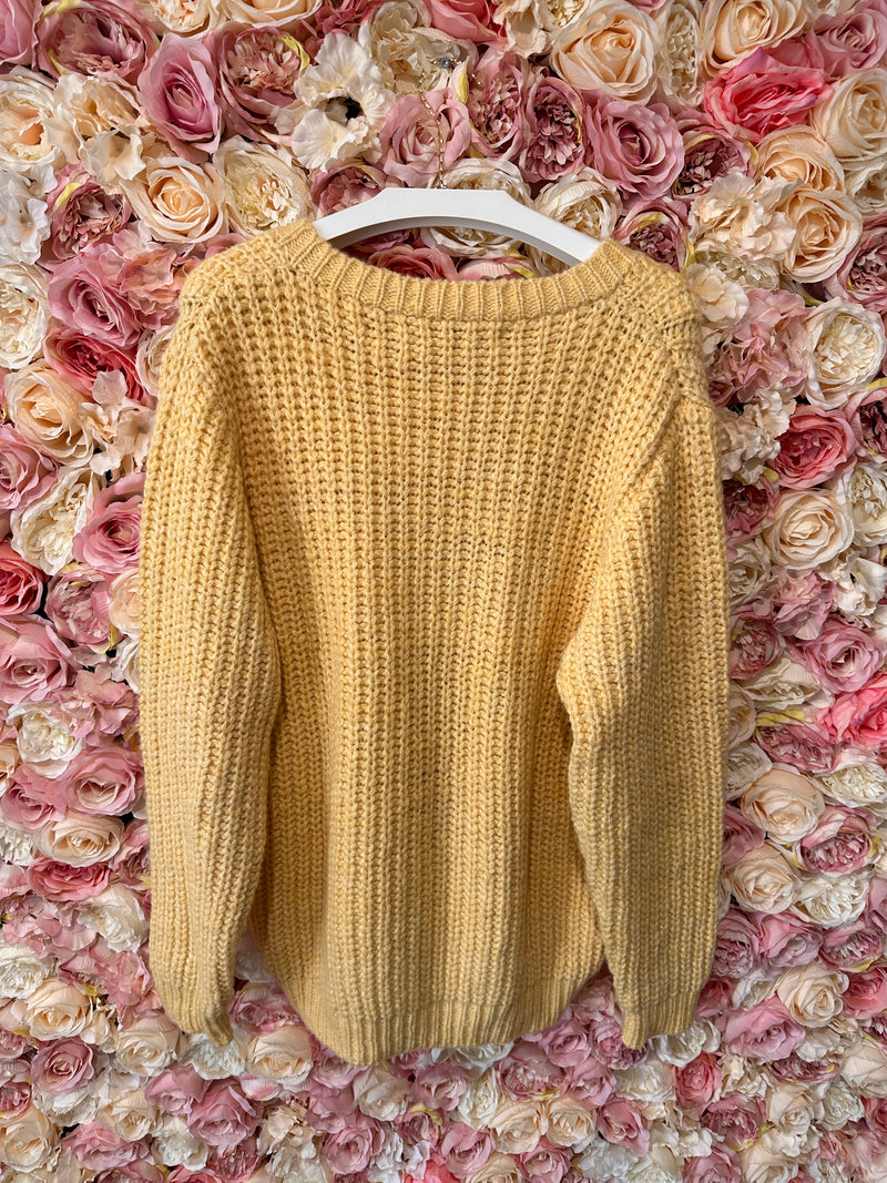 The Elder Statesman Cashmere Sweater Yellow