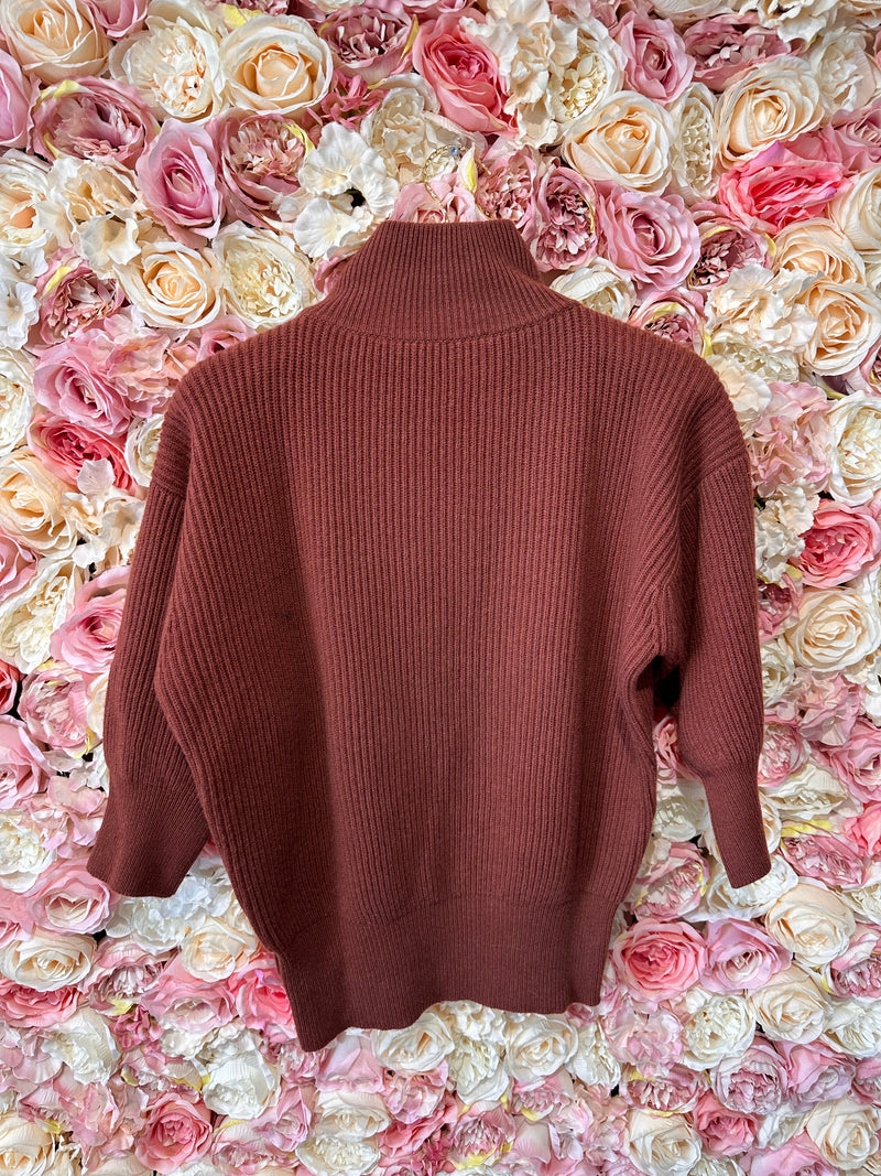 Agnona Cashmere Sweater Terracotta