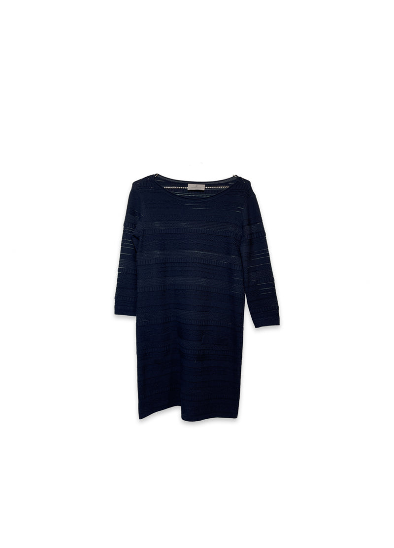 Maison Ullens Wool Dress Blue