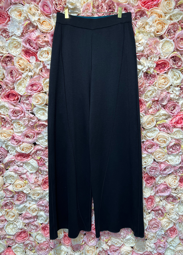 Maison Ullens Stretch Wool Pants Black
