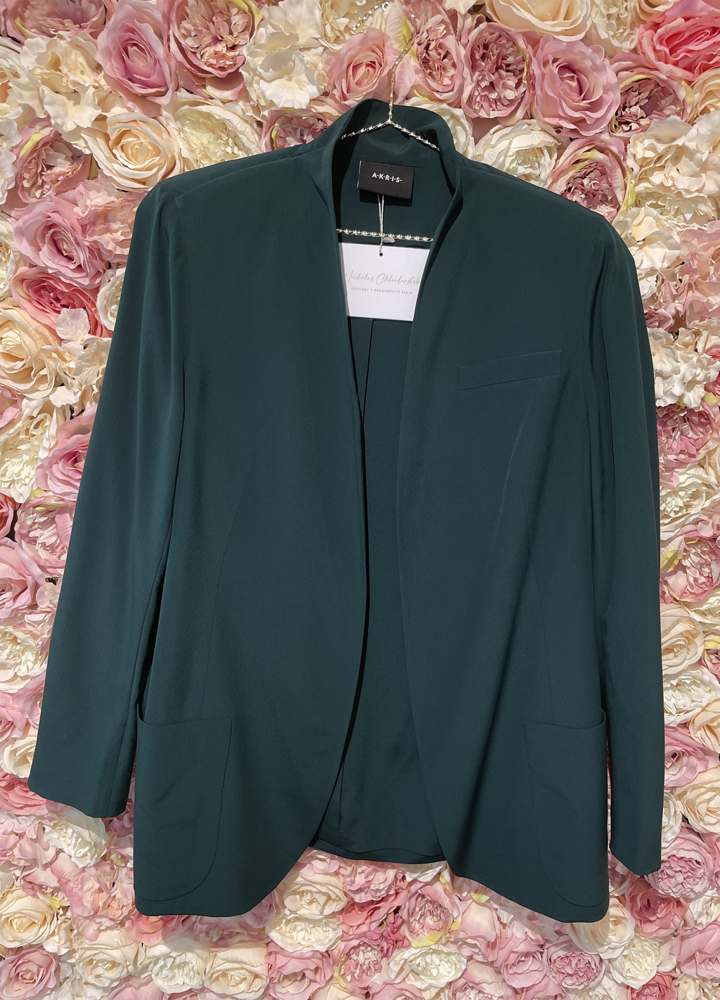 Akris Thin Silk Blazer Green