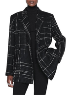 Anine Bing Black Plaid Kaia Blaia Blazer