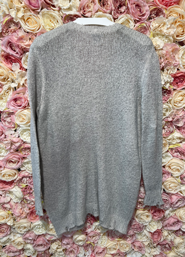 Avant Toi Cashmere Cardigan light gray