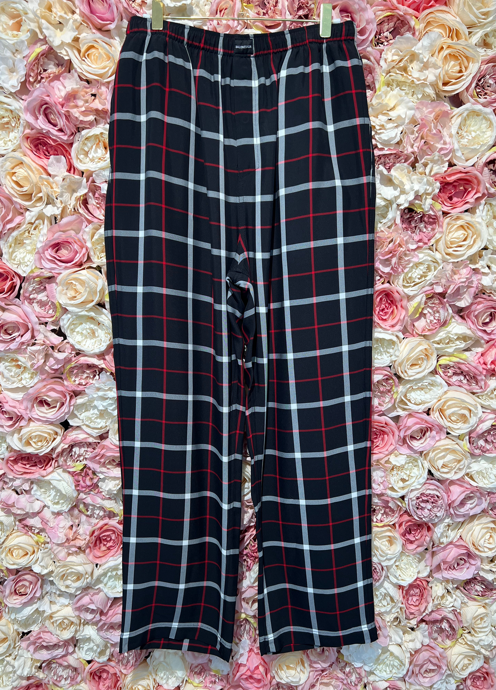 Balenciaga Check Pyjama Pants