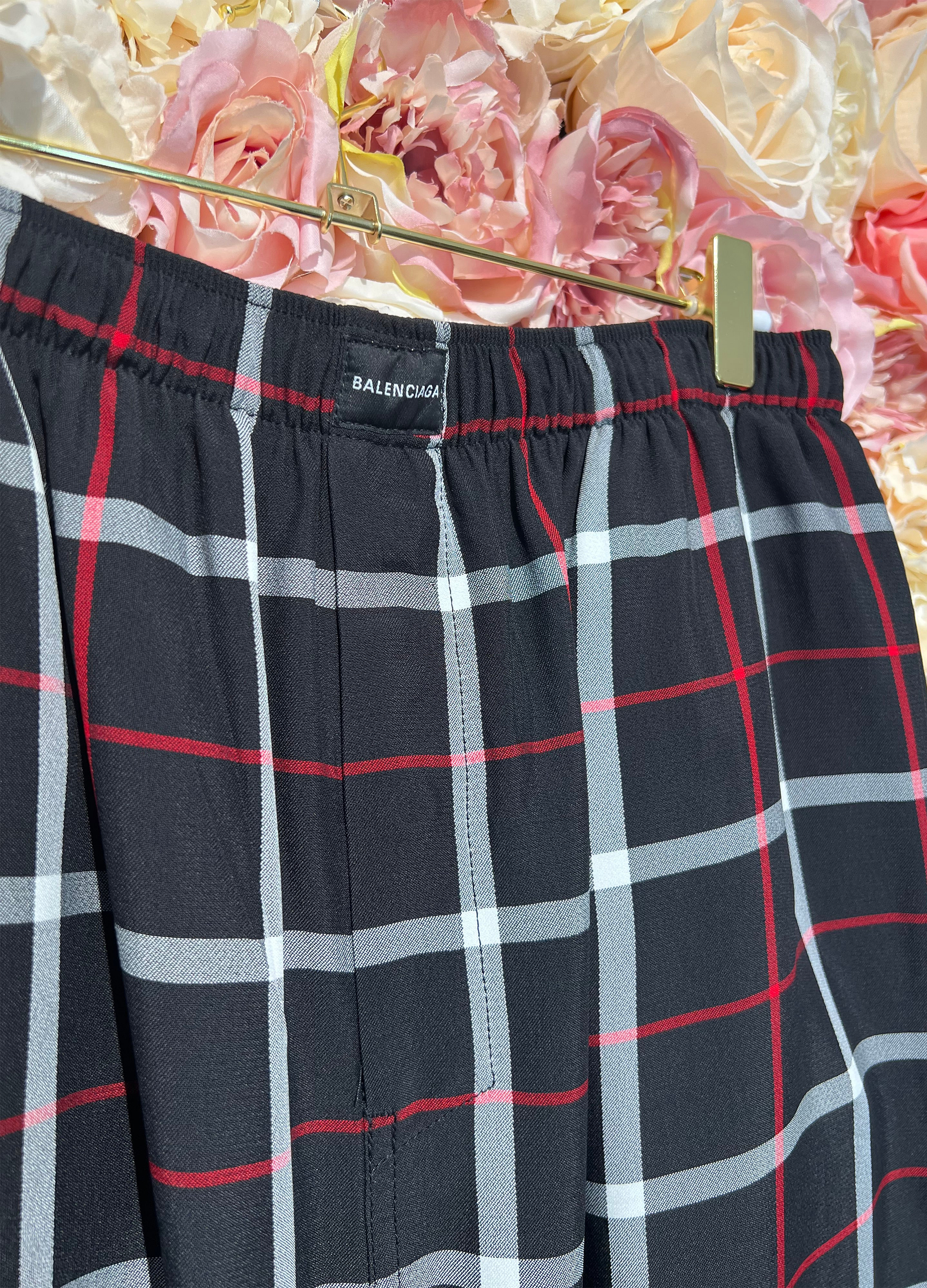 Balenciaga Check Pyjama Pants