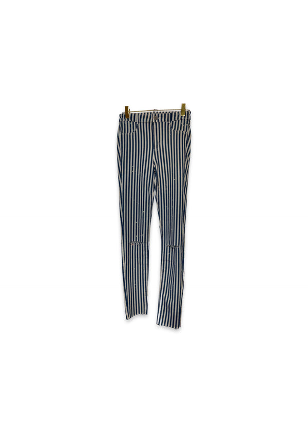 Zara Striped Jeans with Slits