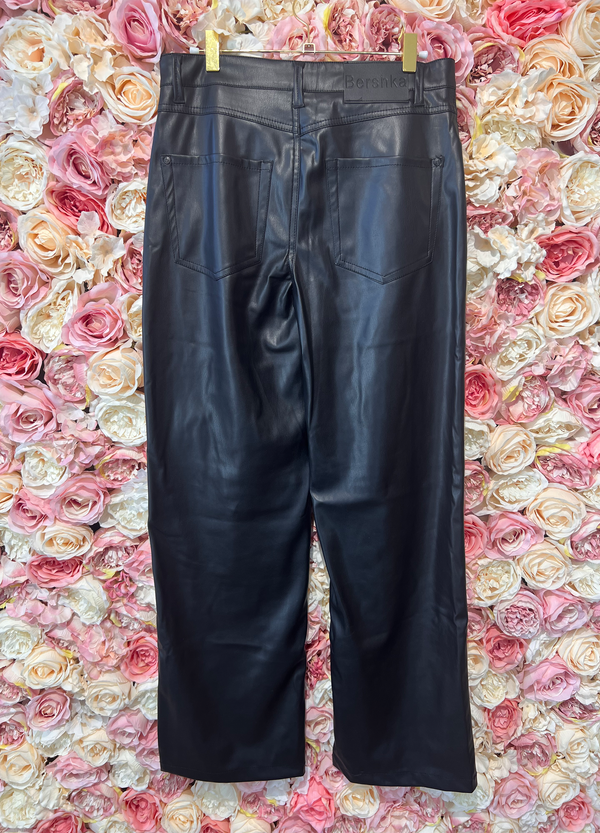 Bershka faux leather pants