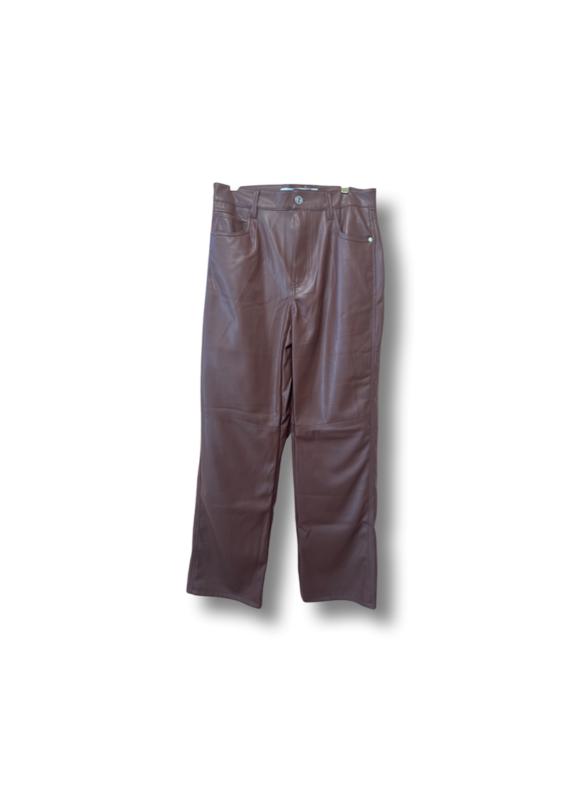 Bershka faux Leather Pants