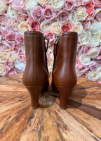 Bally Booties with Heel Leather Cognac